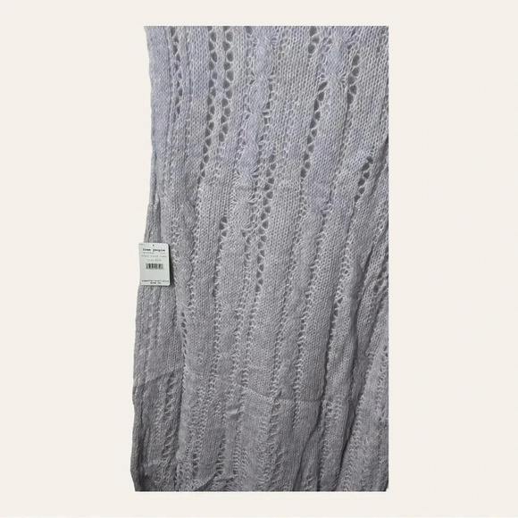 0438. Free PEOPLE SUGAR CLOUD COMBO SWEATER DRESS KNITTED TURTLE NECK MAXI LEN. - Picture 16 of 16